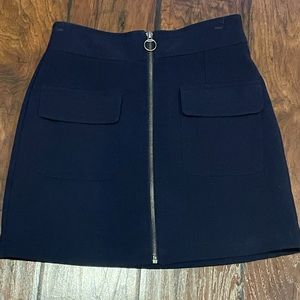 *3 for $25* Navy Forever21 Zipper Mini Skirt S